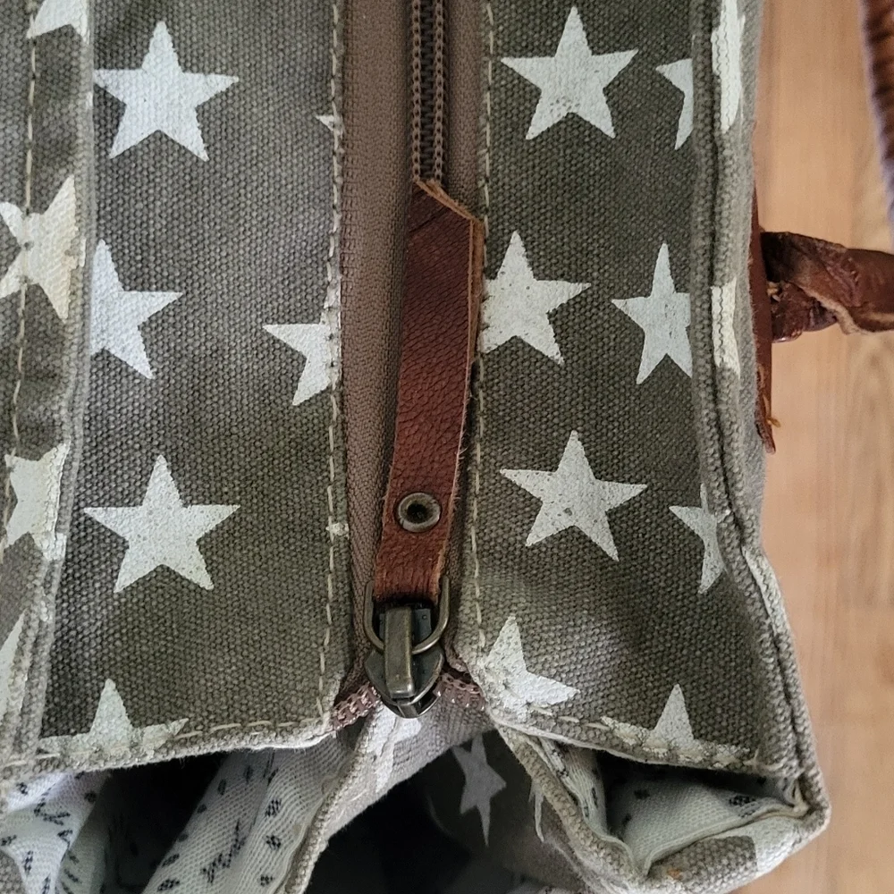 Myra Bag Freedom Of Stars Top Zip Top  Handle Bag